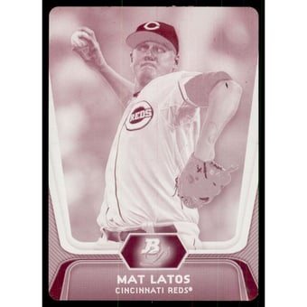 2012 Bowman Platinum Printing Plates Magenta #94 Mat Latos