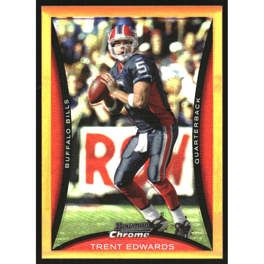 2008 Bowman Chrome Orange Refractors #BC131 Trent Edwards. rookie card picture
