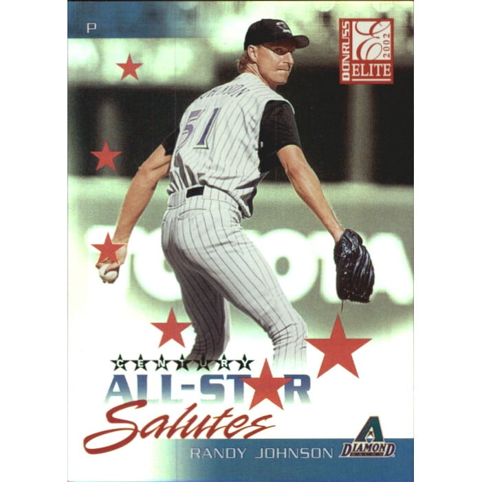 2002 Donruss Elite All-Star Salutes Century #12 Randy Johnson. rookie card picture