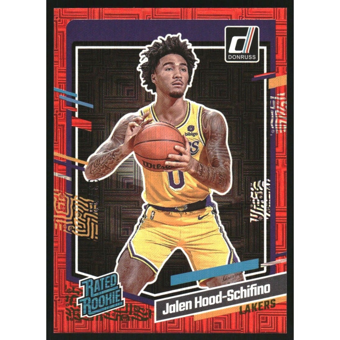 2023-24 Donruss Choice Red #216 Jalen Hood-Schifino. rookie card picture