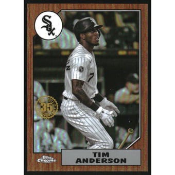 2022 Topps Chrome '87 Topps Orange Refractors #87BC14 Tim Anderson