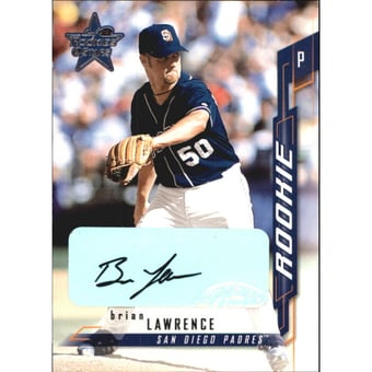 2001 Leaf Rookies and Stars Autographs #197 Brian Lawrence/100 *
