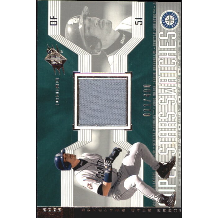 2002 SPx SuperStars Swatches Silver #165 Ichiro Suzuki