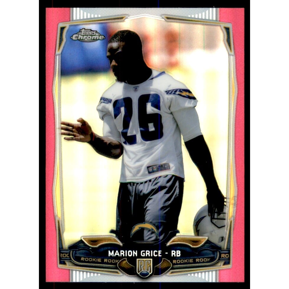 2014 Topps Chrome Mini Pink Refractors #122 Marion Grice. rookie card picture