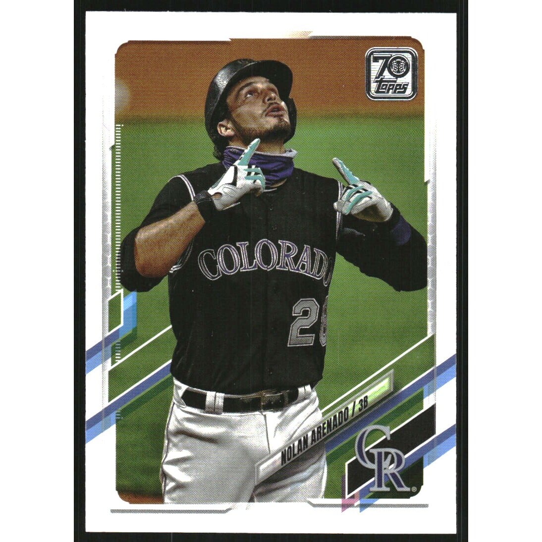 2021 Topps Base Set Photo Variations #24 Nolan Arenado/black jsy. rookie card picture