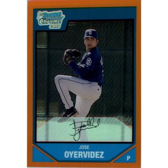 2007 Bowman Chrome Prospects Orange Refractors #BC78 Jose Oyervidez