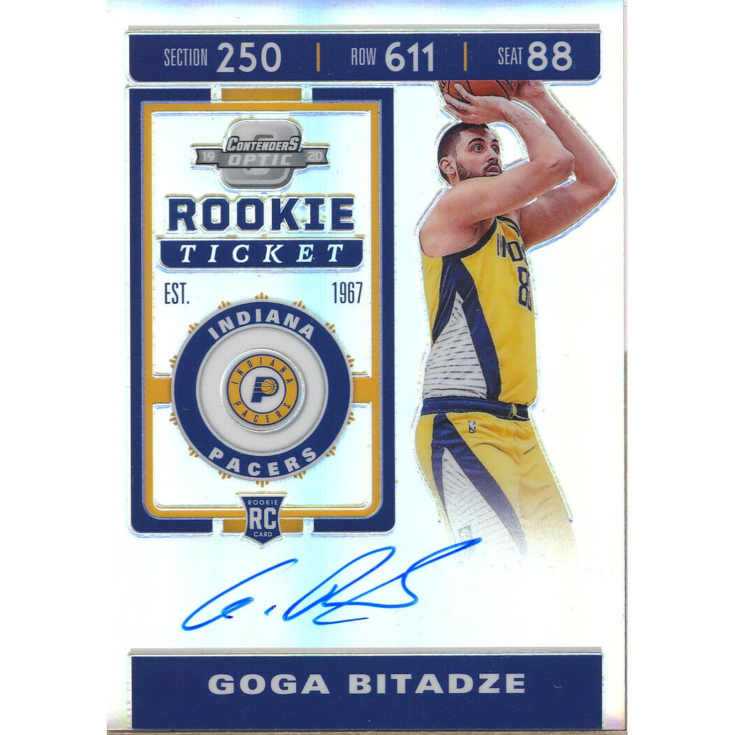 2019-20 Panini Contenders Optic #114 Goga Bitadze AU RC. rookie card picture