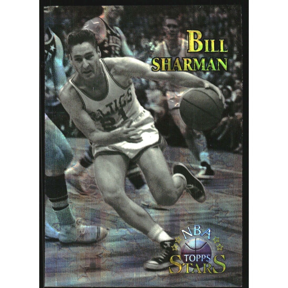 1996 Topps Stars Finest Atomic Refractors #42 Bill Sharman. rookie card picture