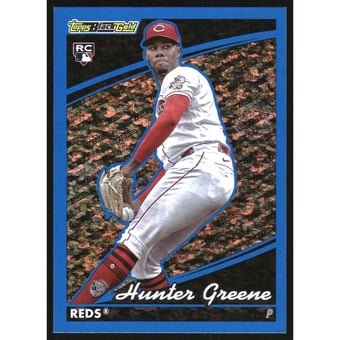 2022 Topps Update Black Gold Blue #BG17 Hunter Greene