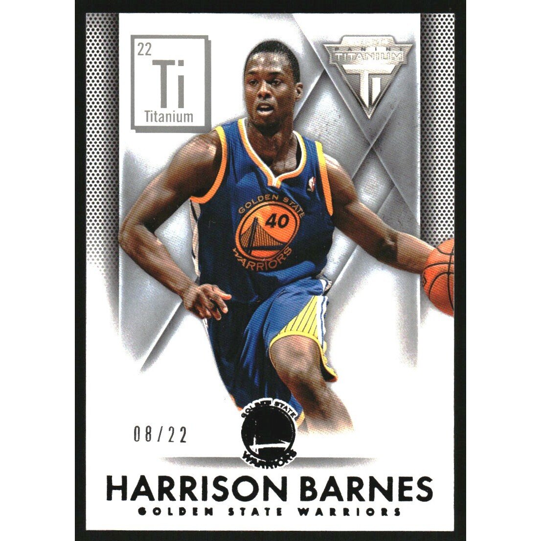 2013-14 Panini Titanium Titanum 22 #66 Harrison Barnes. rookie card picture
