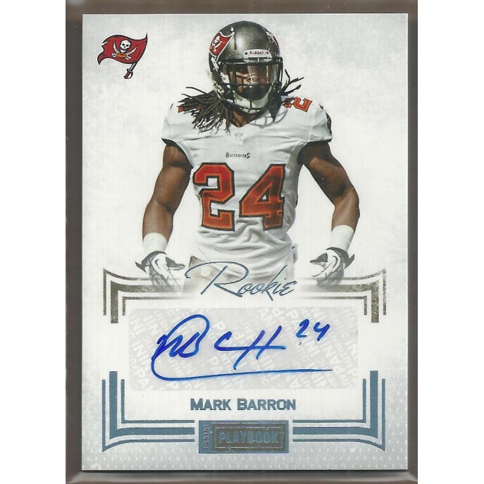 2012 Panini Playbook Platinum #138 Mark Barron AU. rookie card picture