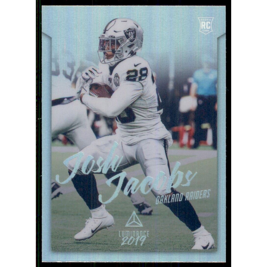 2019 Panini Luminance #204 Josh Jacobs/(inserted in 2019 Panini Chronicles). rookie card picture