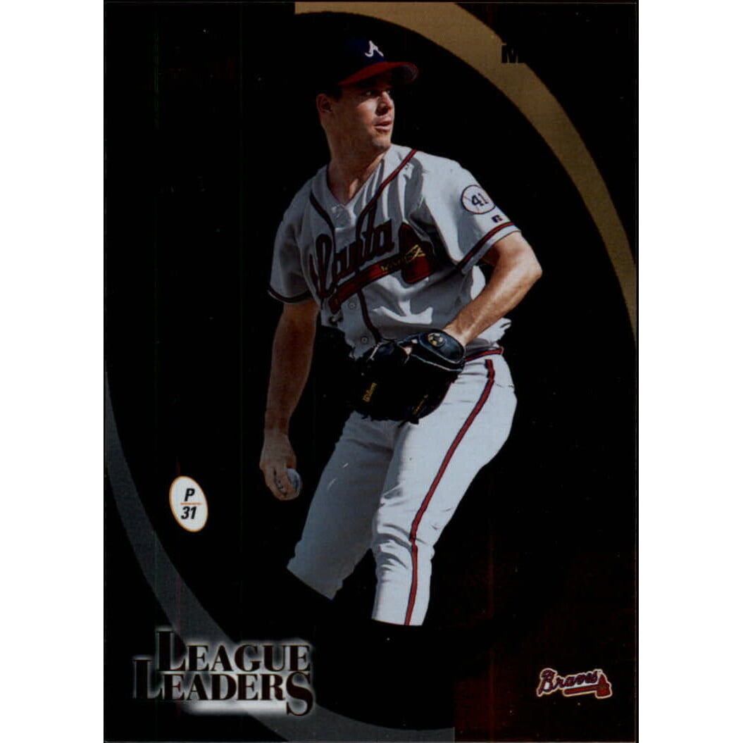 2002 Donruss Fan Club League Leaders #LL12 Greg Maddux ERA. rookie card picture