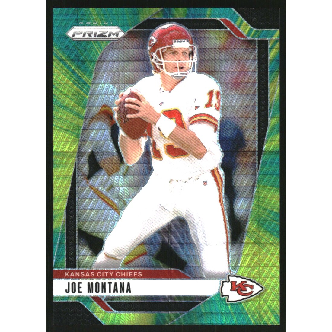 2024 Panini Prizm Prizms Hyper #147 Joe Montana 2024 Panini Prizm Prizms Hyper #147 Joe Montana