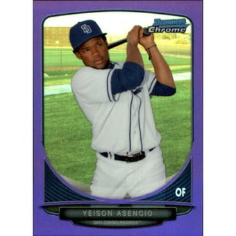 2013 Bowman Chrome Mini Purple Refractors #161 Yeison Asencio