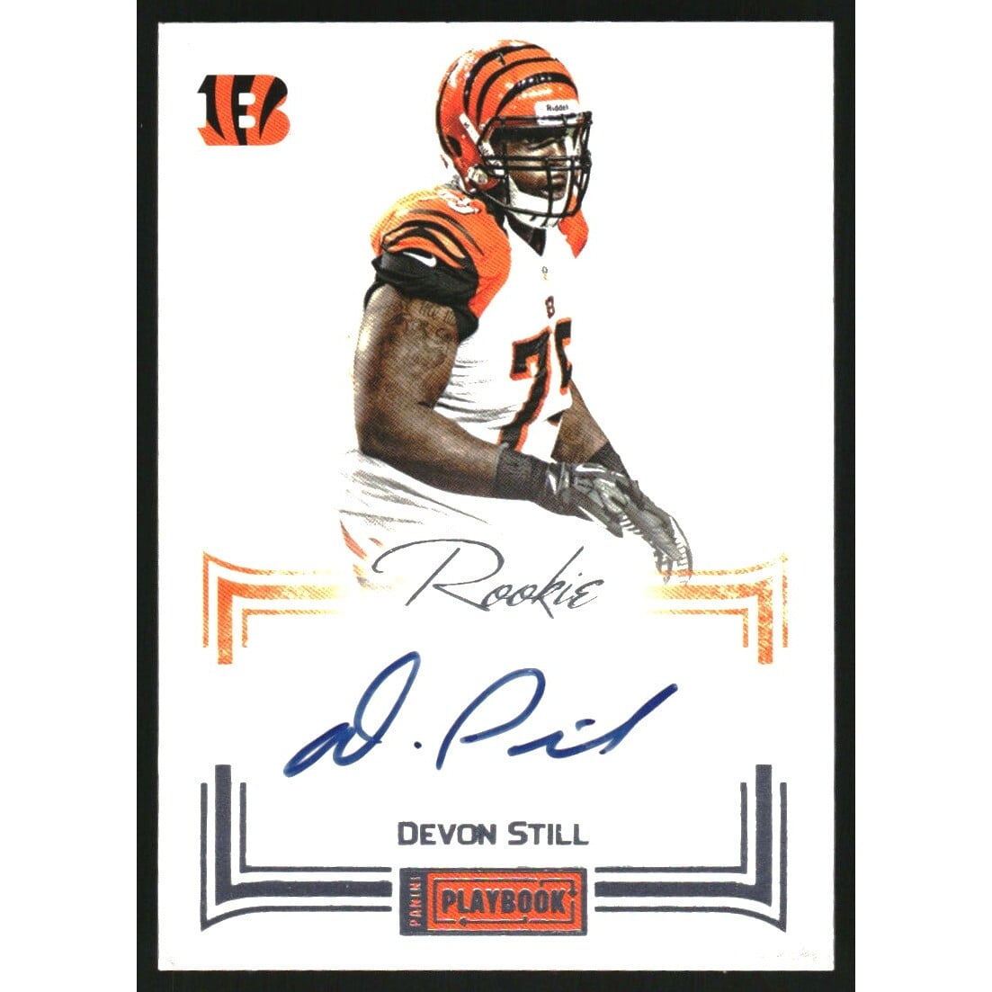 2012 Panini Playbook Platinum #105 Devon Still AU. rookie card picture