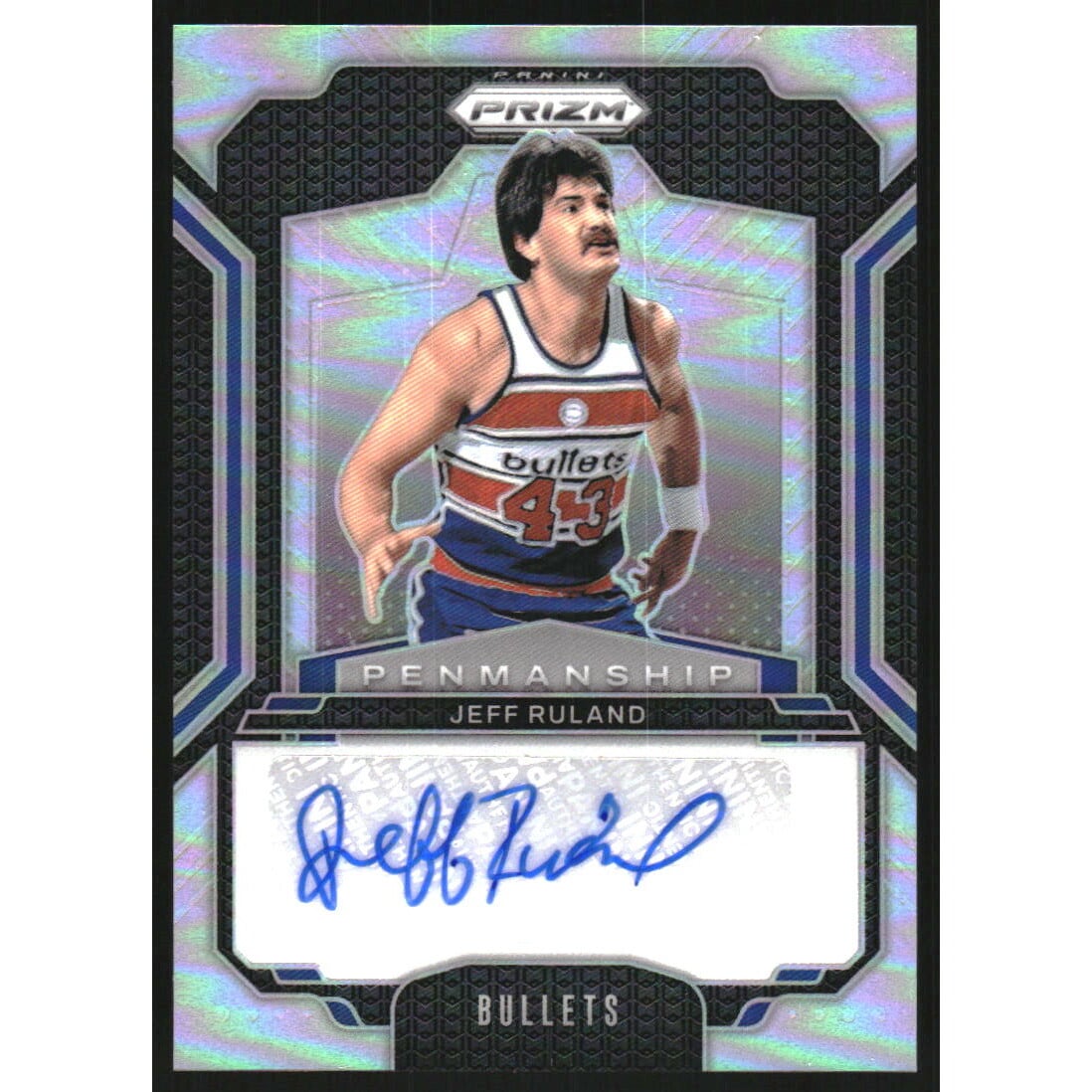 2024-25 Panini Prizm Penmanship Prizms Silver #43 Jeff Ruland. rookie card picture