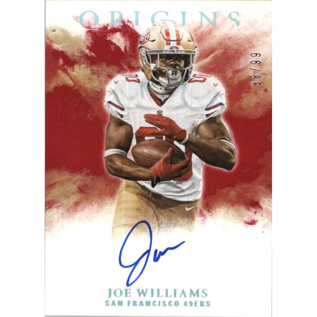 2017 Panini Origins Rookie Signatures Red #36 Joe Williams/99. rookie card picture