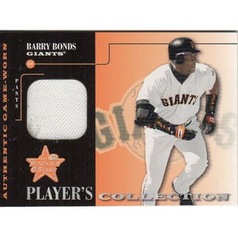 2001 Leaf Rookies and Stars Players Collection #PC13 Barry Bonds Pants