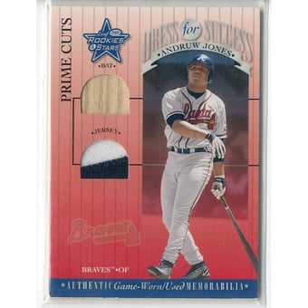 2001 Leaf Rookies and Stars Dress for Success Prime Cuts #DFS10 Andruw Jones