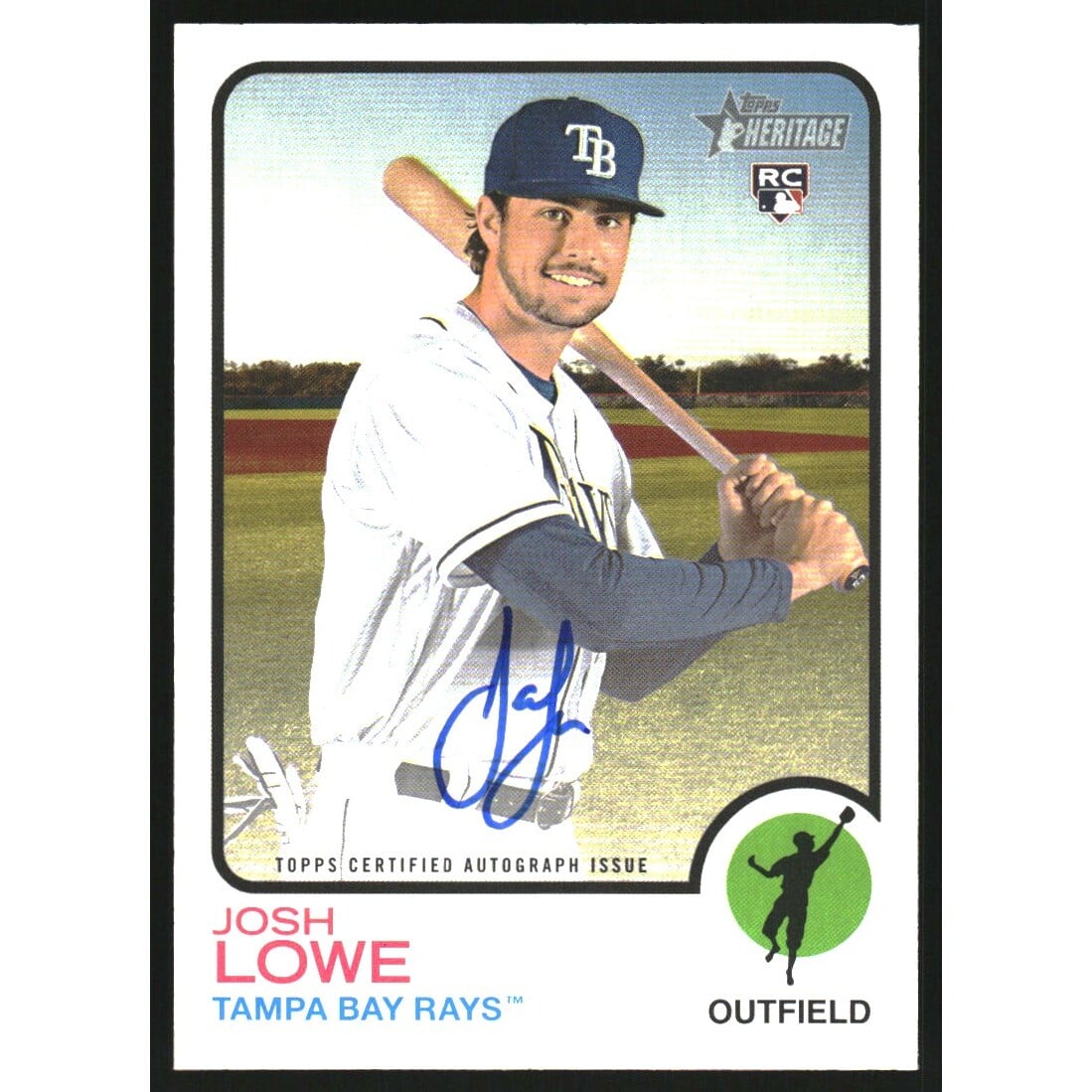 2022 Topps Heritage Real One Autographs #ROAJW Josh Lowe. rookie card picture