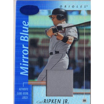 2002 Leaf Certified Mirror Blue #40 Cal Ripken Jsy