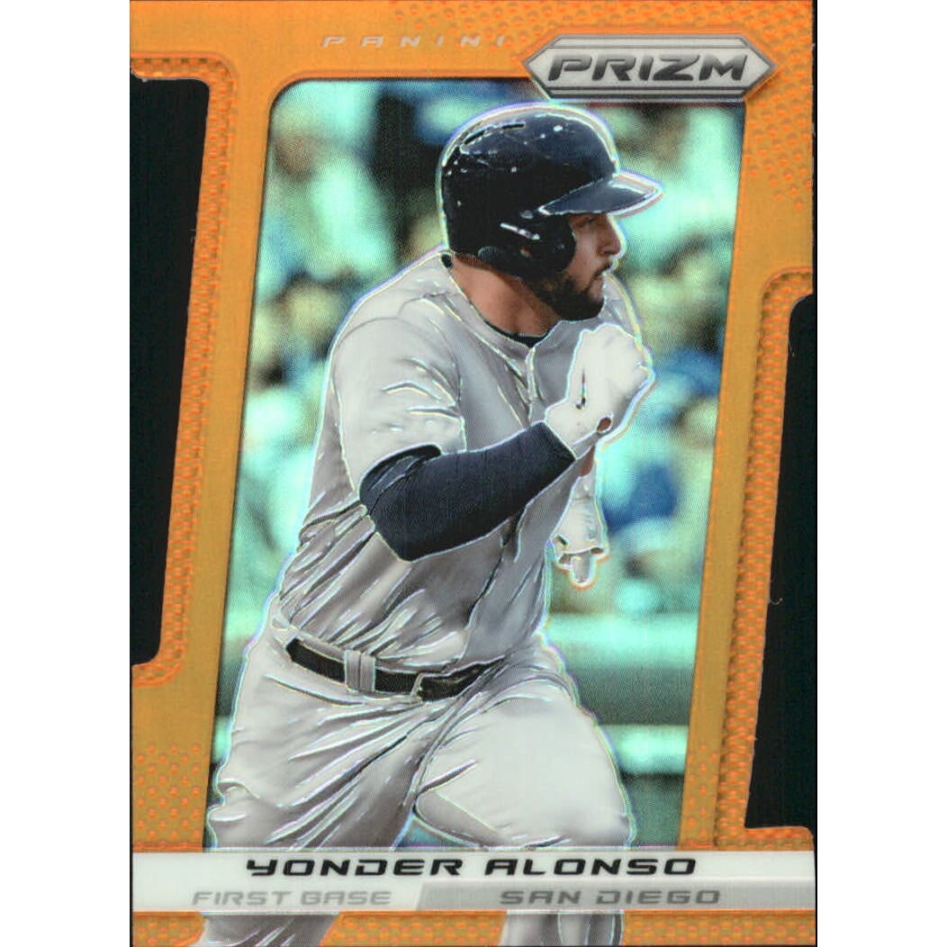 2013 Panini Prizm Prizms Orange Die-Cut #114 Yonder Alonso