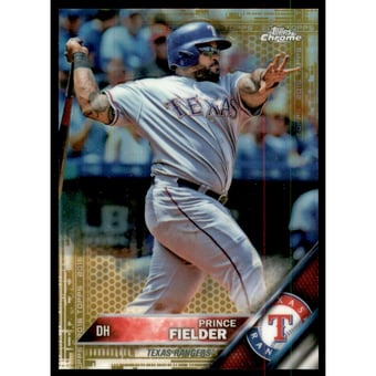 2016 Topps Chrome Gold Refractors #17 Prince Fielder