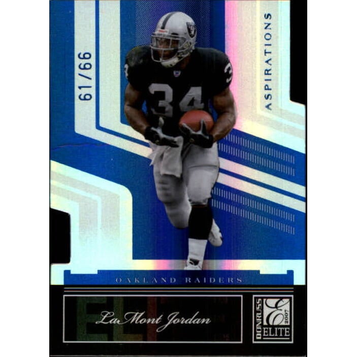 2007 Donruss Elite Aspirations #72 LaMont Jordan/66. rookie card picture