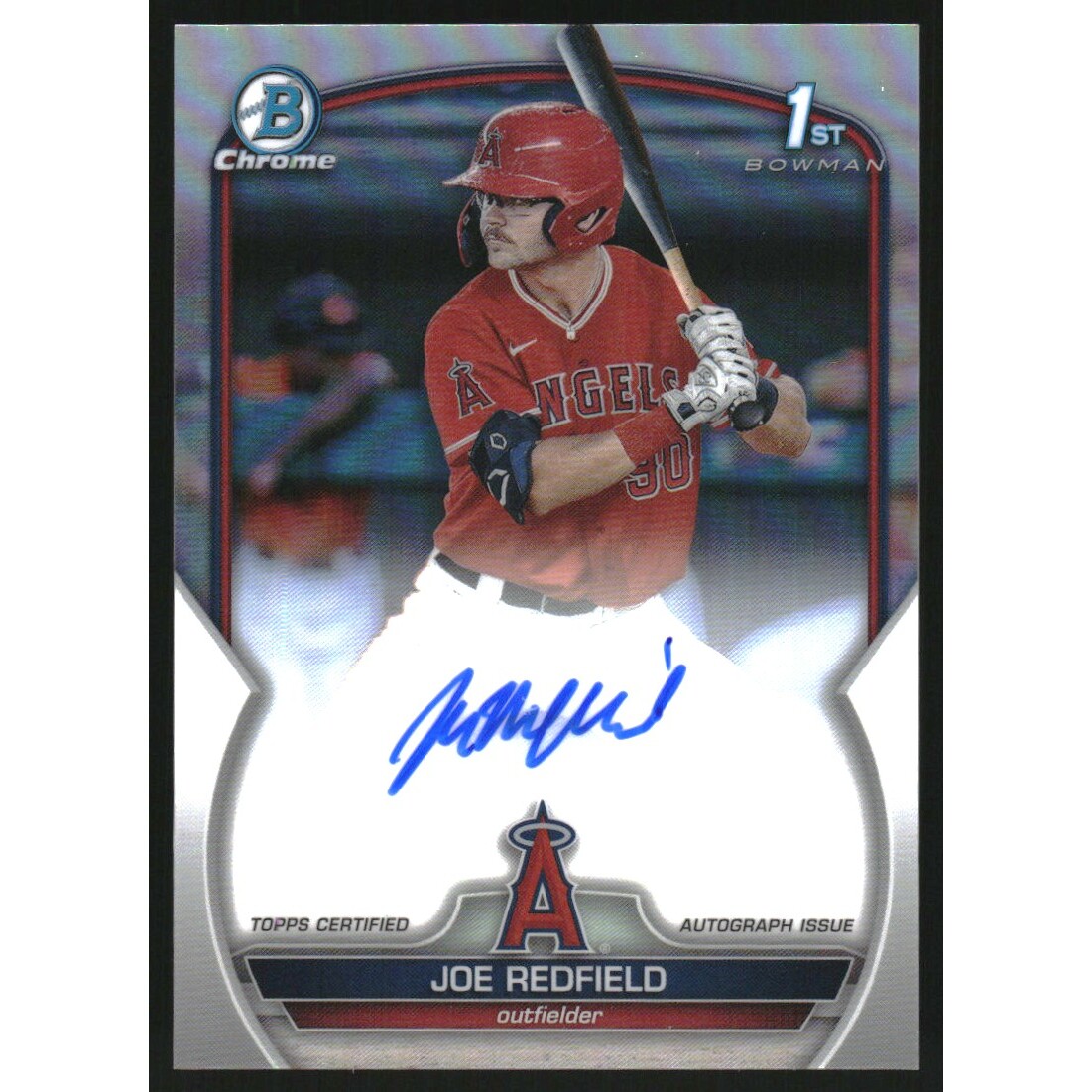 2023 Bowman Chrome Draft Autographs Refractors #CDAJRE Joe Redfield. rookie card picture