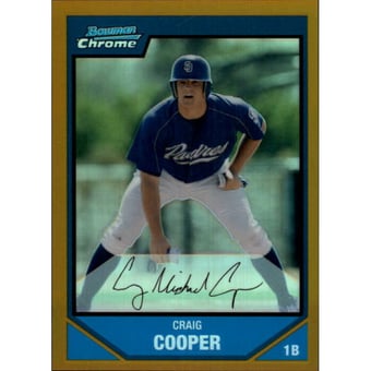 2007 Bowman Chrome Prospects Gold Refractors #BC152 Craig Cooper