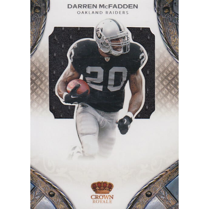 2011 Crown Royale Player Die Cut Materials #9 Darren McFadden/49