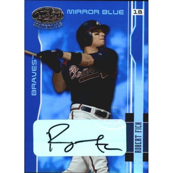 2003 Leaf Certified Materials Mirror Blue Autographs #17 Robert Fick/10