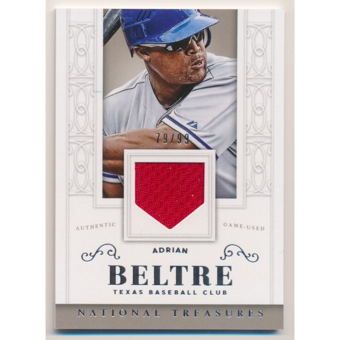2014 Panini National Treasures #135 Jose Bautista JSY/99. rookie card picture