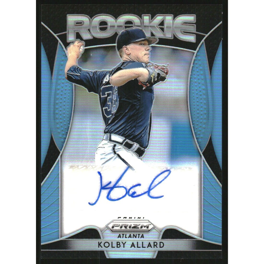 2019 Panini Prizm Rookie Autographs Prizms Carolina Blue #5 Kolby Allard/100