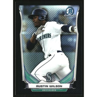 2014 Bowman Chrome Prospects Series 2 Black Static Refractors #BCP28 Austin Wilson