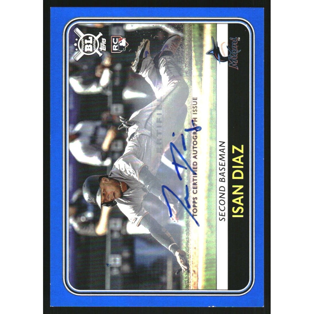 2020 Topps Big League Veteran and Rookie Autographs #169 Isan Diaz. rookie card picture