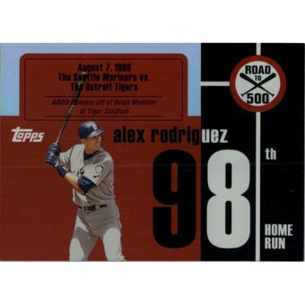 2007 Topps Alex Rodriguez Road to 500 #ARHR98 Alex Rodriguez