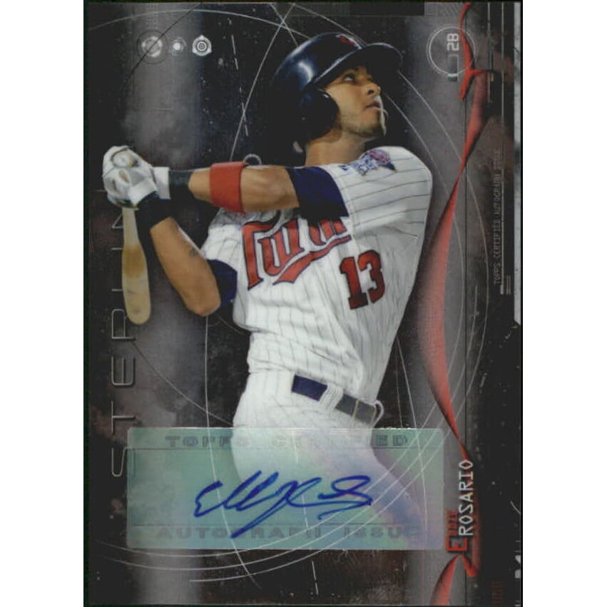 2014 Bowman Sterling Prospect Autographs #BSPAERO Eddie Rosario. rookie card picture