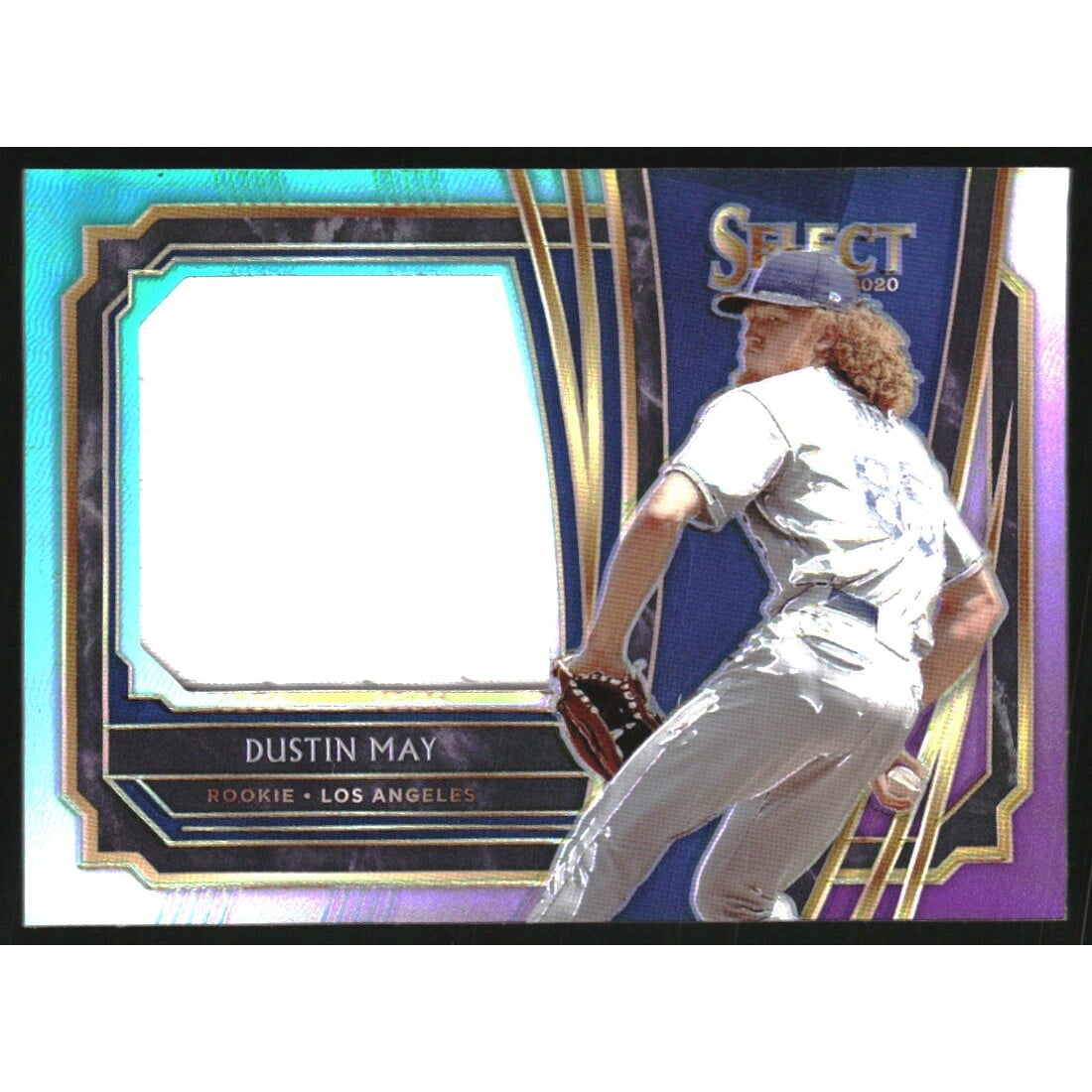 2020 Select Rookie Jumbo Swatch Prizms Tri-Color #34 Dustin May
