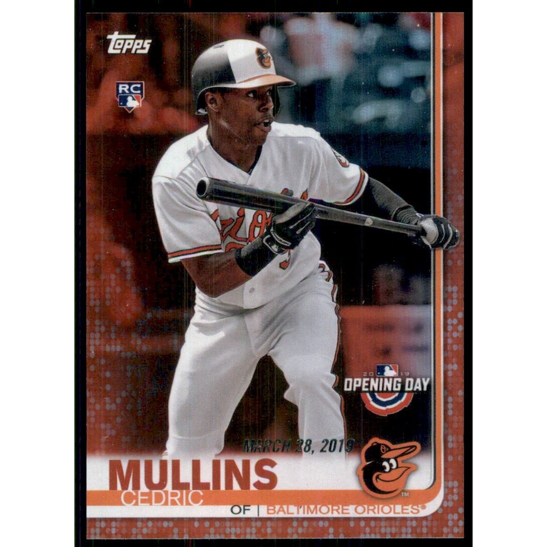 2019 Topps Opening Day Red Foil #76 Cedric Mullins. rookie card picture