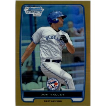 2012 Bowman Chrome Prospects Gold Refractors #BCP133 Jon Talley