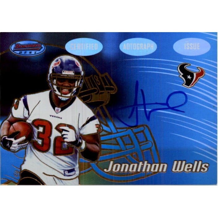 2002 Bowman's Best Gold #142 Jonathan Wells AU. rookie card picture