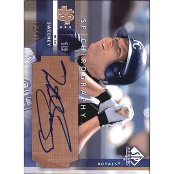 2003 SP Authentic Chirography Bronze #SW Mike Sweeney/75