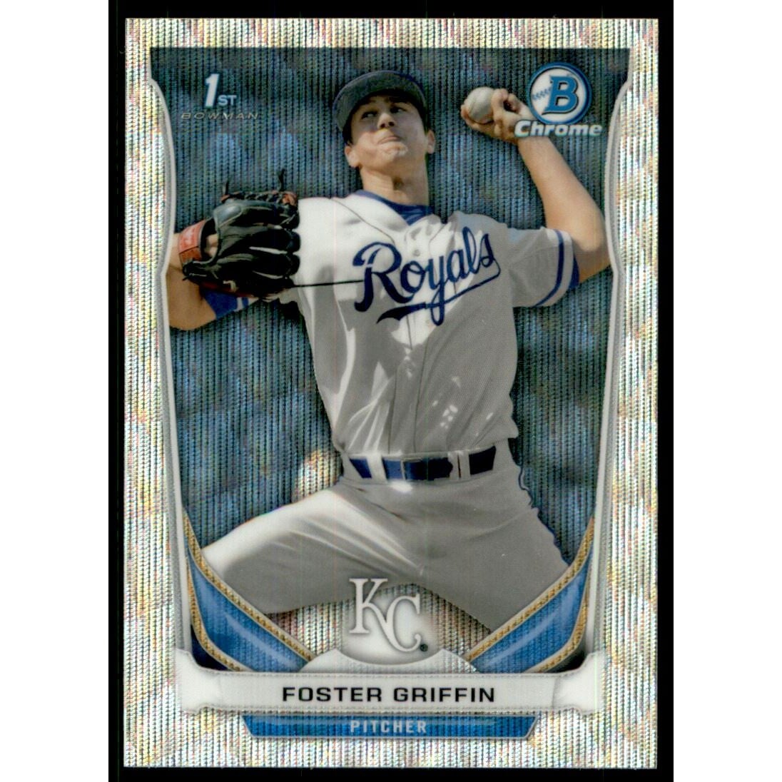 2014 Bowman Chrome Draft Silver Wave Refractors #CDP24 Foster Griffin. rookie card picture