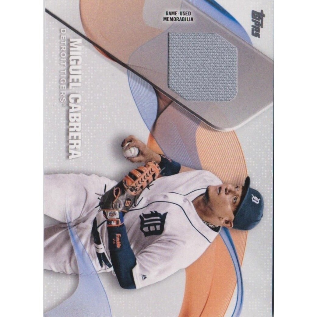 2017 Topps Major League Materials #MLMMCB Miguel Cabrera. rookie card picture