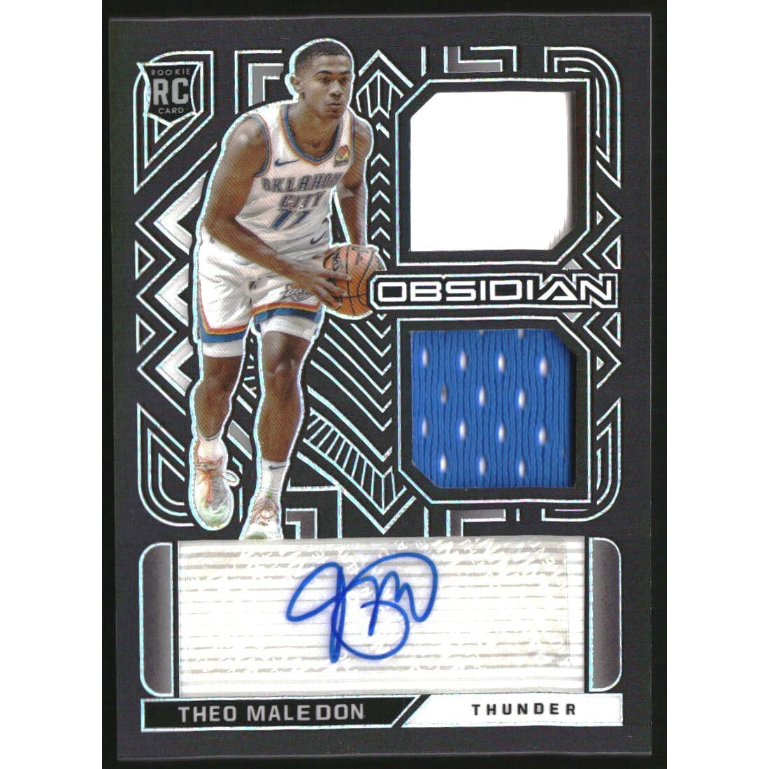 2020-21 Panini Obsidian Rookie Jersey Ink #37 Theo Maledon/99