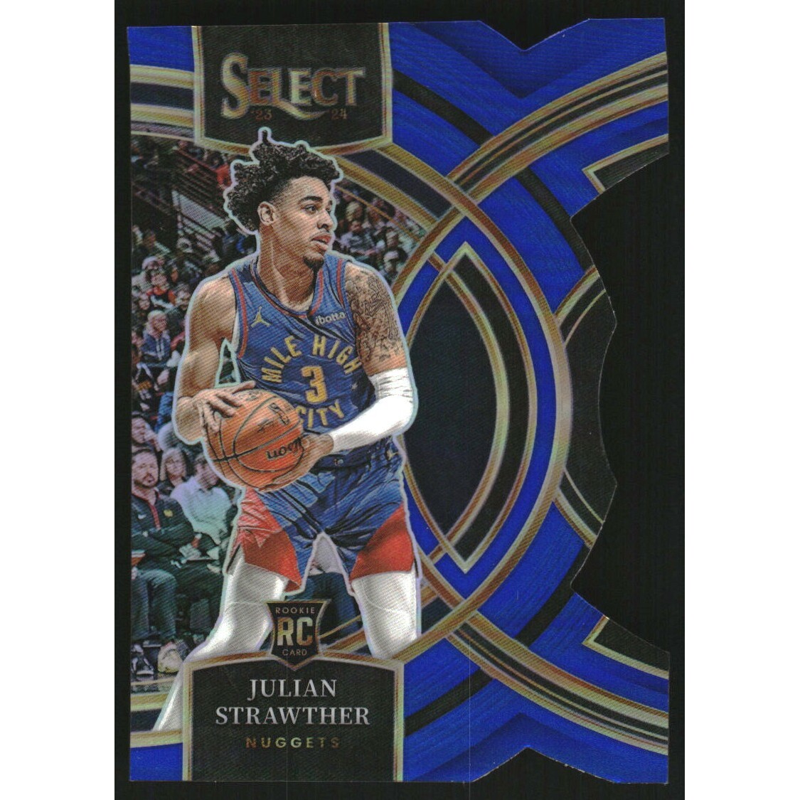2023-24 Select Prizms Blue Die-Cut #101 Julian Strawther 2023-24 Select Prizms Blue Die-Cut #101 Julian Strawther