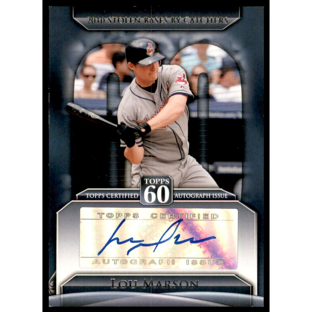 2011 Topps 60 Autographs #LMA Lou Marson. rookie card picture