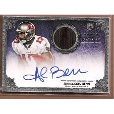 2010 Topps Five Star #162 Arrelious Benn JSY AU/75 RC. rookie card picture